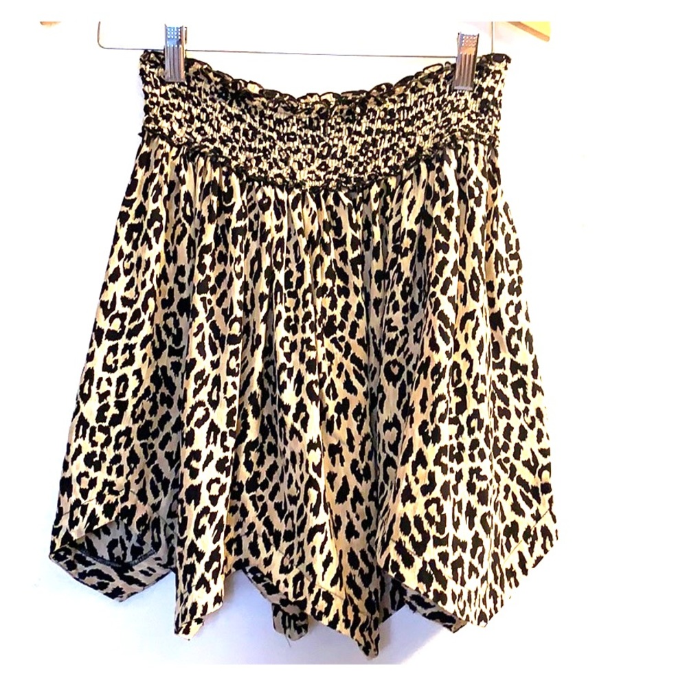 Tucker Leopard silk skirt